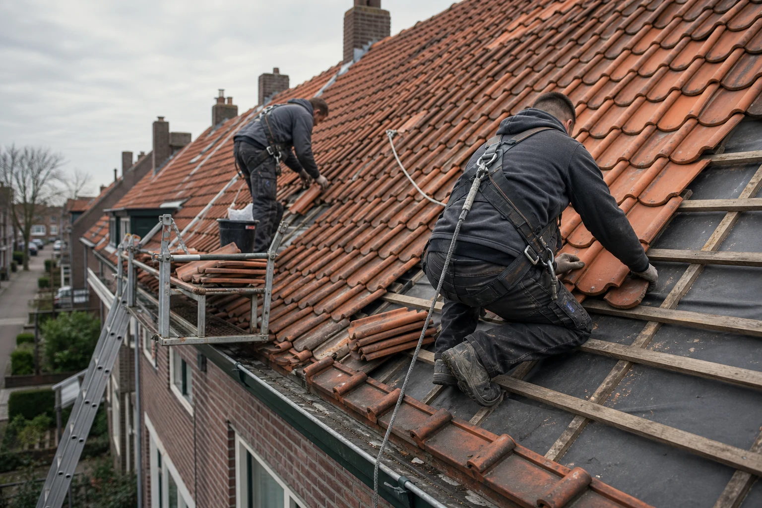 Spoed dakreparatie bij lekkage of stormschade in Nederland